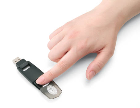 MEMORY STICK MET VINGER AFDRUKHERKENNING 512 MB 2.0