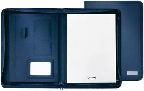 A4 MICROFIBER ZIPPER PORTFOLIO