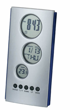 KALENDER ALARMKLOK MET THERMOMETER