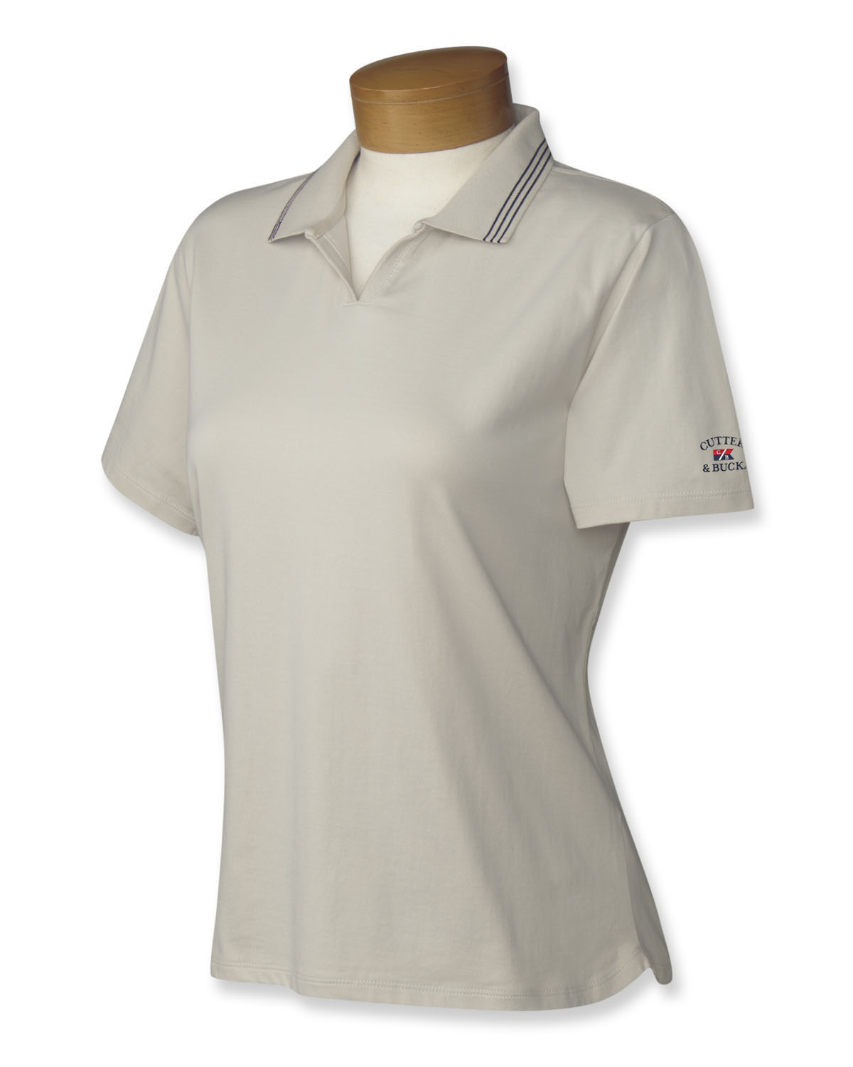 PIMA JERSEY TIPPED POLO DAMES