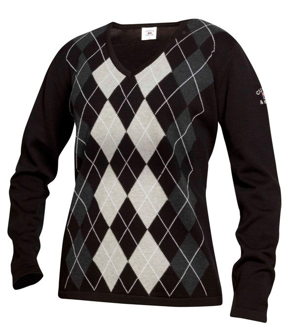 RENTON ARGYLE V-NECK DAMES