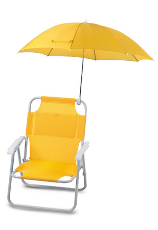 OPVOUWBARE STOEL MET PARASOL