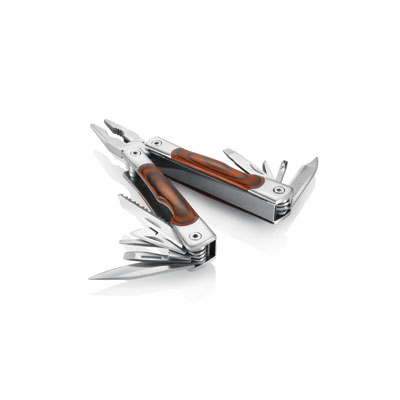 MULTITOOL MET INGELEGD HOUT