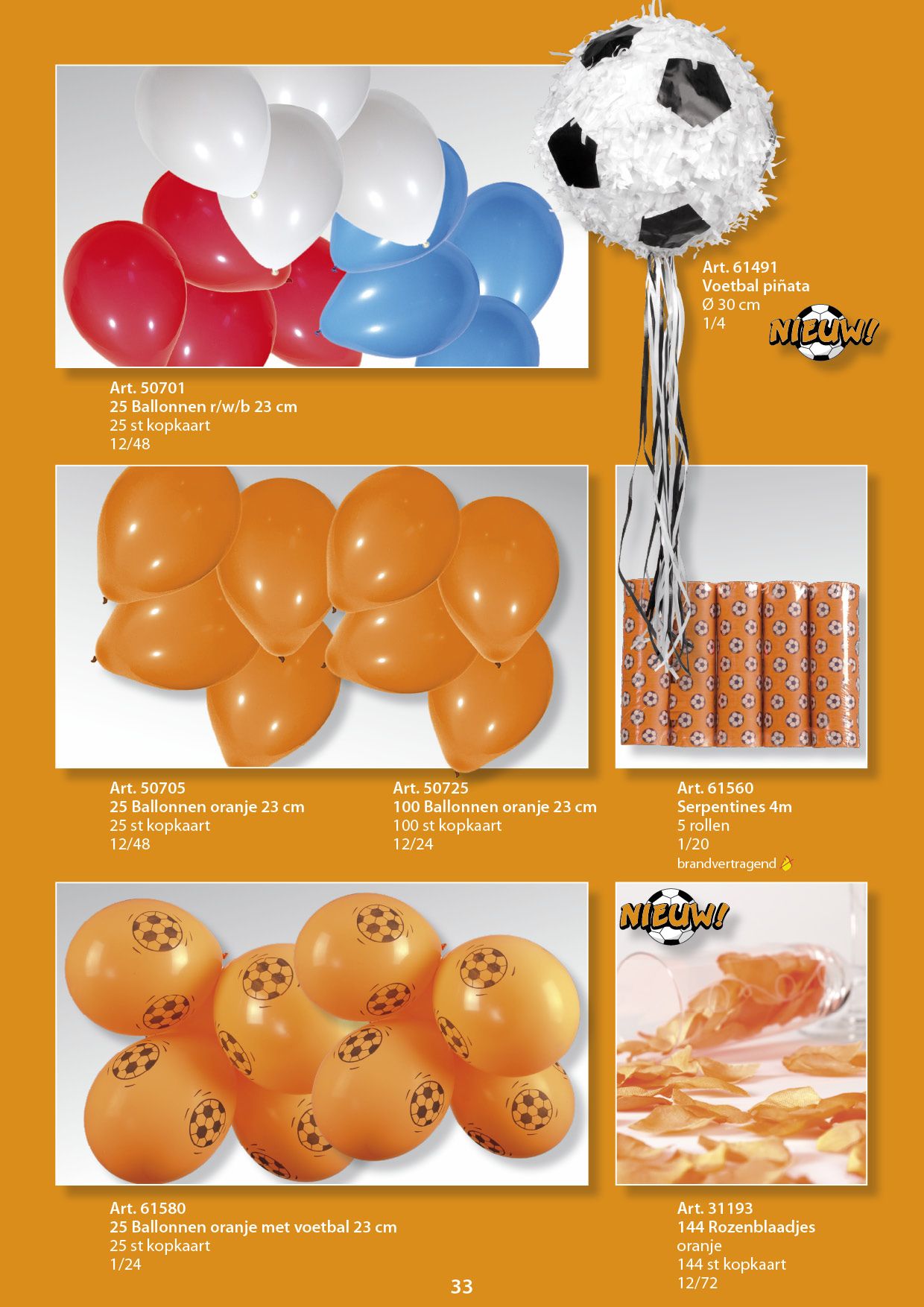 25 BALLONNEN ORANJE